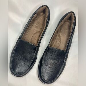 Natural Soul Leather Slip-on Loafers Shoes Women's Shoe Size 6.5M Black